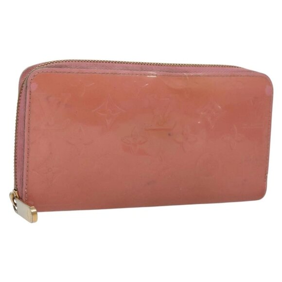 LOUIS VUITTON Vernis Zippy Wallet Long Wallet Poppy Petal M61562 LV Auth am8739 - Picture 1 of 15